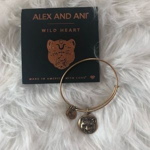 Alex and Ani Gold Wild Heart bangle